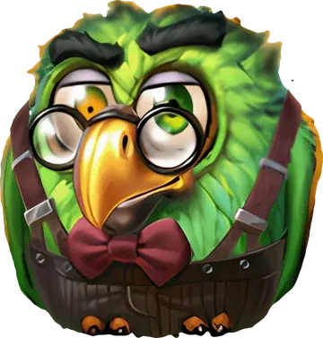 Aaron, the green bird in Pirots 5