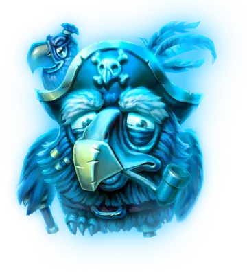 A cursed ghost bird in Pirots 5 after Blackfeather's curse