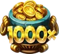 Pirots 5 coin jar holding 1,000x